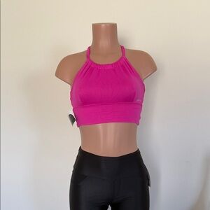 Pnyx  Bold Pink Sports Bra made in Brazil size small